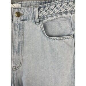 Boho Braided Waistband Wide Leg Jeans 100% Cotton H&M US‎ 10
